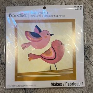 Paper bird craft perfect for crafters of all ages.